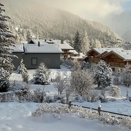 Domek alpejski Les Moulins 5 Cheminee Piscine Sauna Parking Prive Verbier