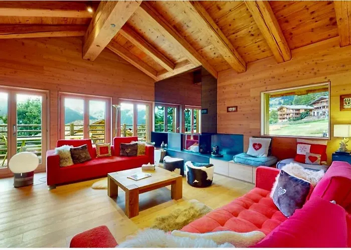 Domek alpejski Les Moulins 5 Cheminee Piscine Sauna Parking Prive Verbier