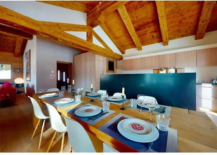 Domek alpejski Les Moulins 5 Cheminee Piscine Sauna Parking Prive *