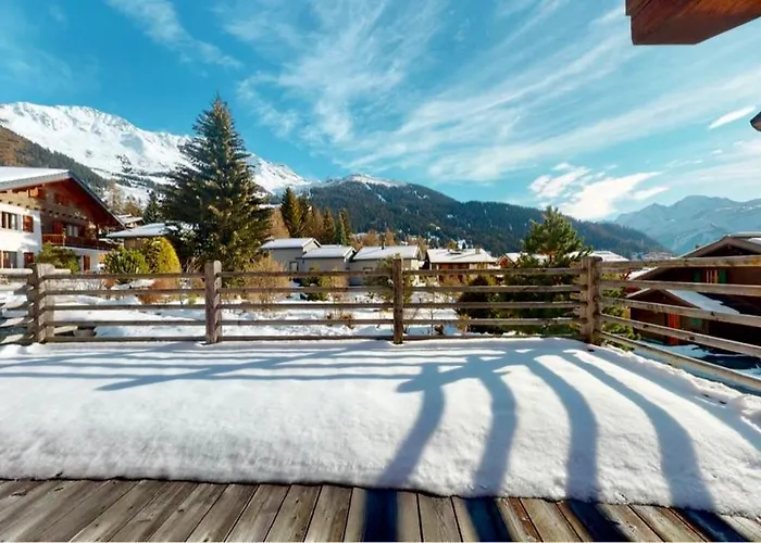 Les Moulins 5 Cheminee Piscine Sauna Parking Prive Domek alpejski Verbier