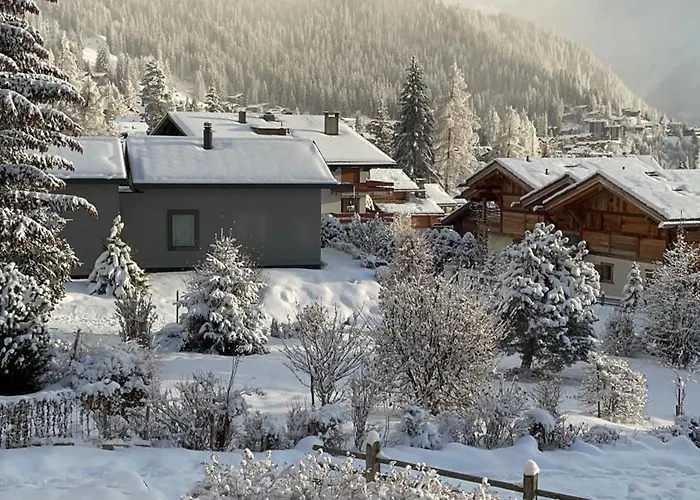 Domek alpejski Les Moulins 5 Cheminee Piscine Sauna Parking Prive Verbier