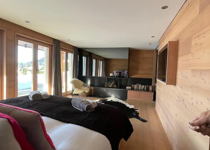 Les Moulins 5 Cheminee Piscine Sauna Parking Prive Domek alpejski