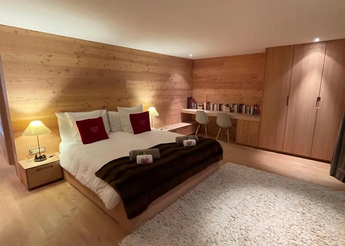 Domek alpejski Les Moulins 5 Cheminee Piscine Sauna Parking Prive