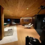 Les Moulins 5 Cheminee Piscine Sauna Parking Prive شاليه *